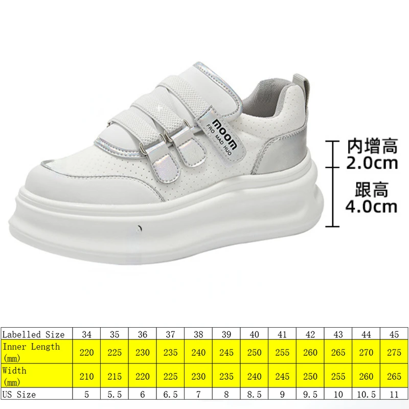 Fujin 6cm Cow Genuine Leather Platform Wedge Hollow Sneakers Women Shoes Leather Heel Pumps Boots Women Spring Autumn HOOK Shoes