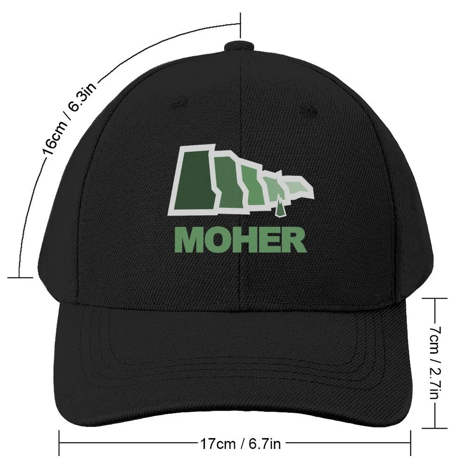 Irish Cliffs of Moher ireland Baseball Cap Big Size Hat Hat Man Luxury Luxury Hat Gentleman Golf Men Women's