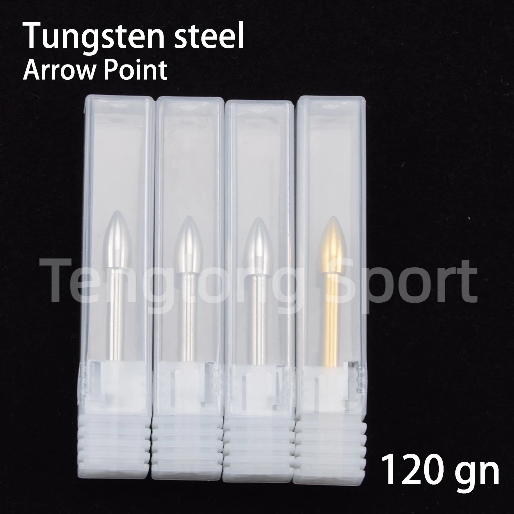 Archery Arrowhead 3.2mm Tungsten Steel Bullet Point 120 Grain for I.d 3.2mm Carbon Arrow Shaft 1pcs