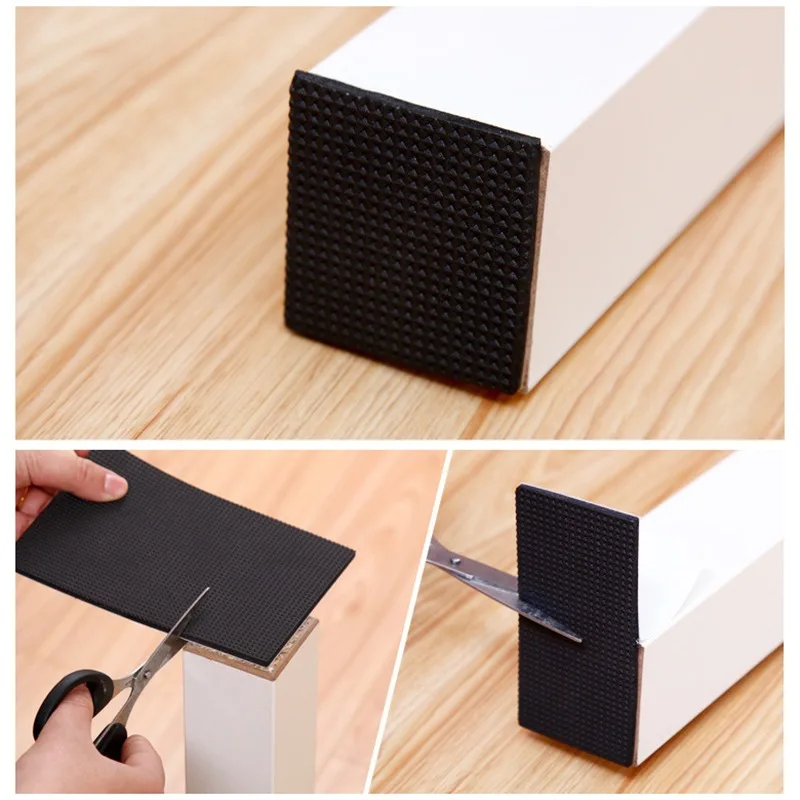 Self-กาวป้องกันรอยขีดข่วนเฟอร์นิเจอร์เท้าป้องกันขาเก้าอี้ Pads Anti-SLIP เฟอร์นิเจอร์ฟุตตัวป้องกัน DIY