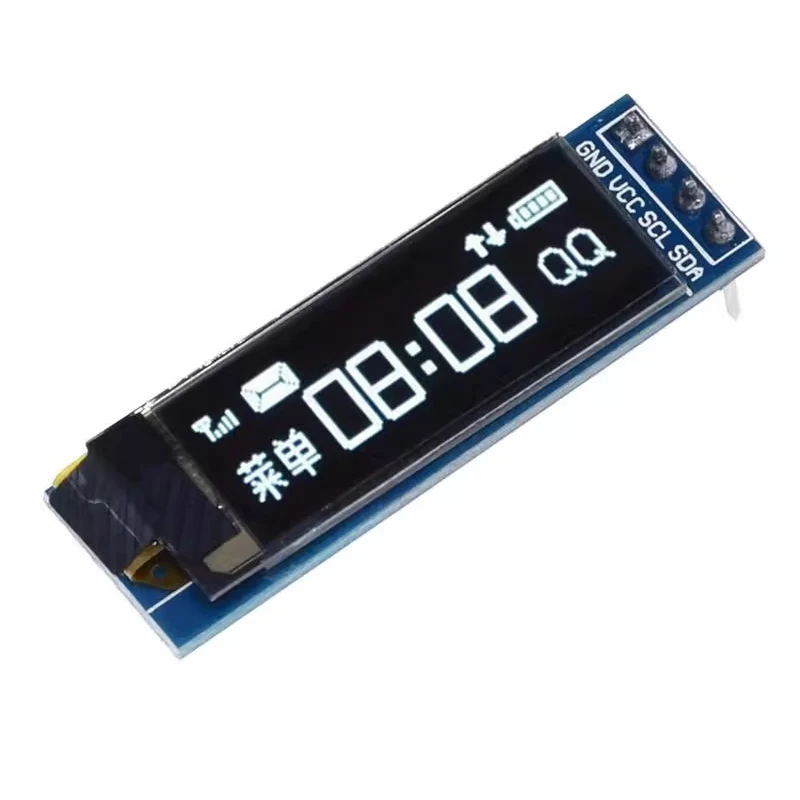 Módulo de pantalla OLED de 0,91 pulgadas, pantalla LED LCD OLED blanca/azul 128X32 SSD1306 12864 0,91 IIC i2C, comunicación para ardunio
