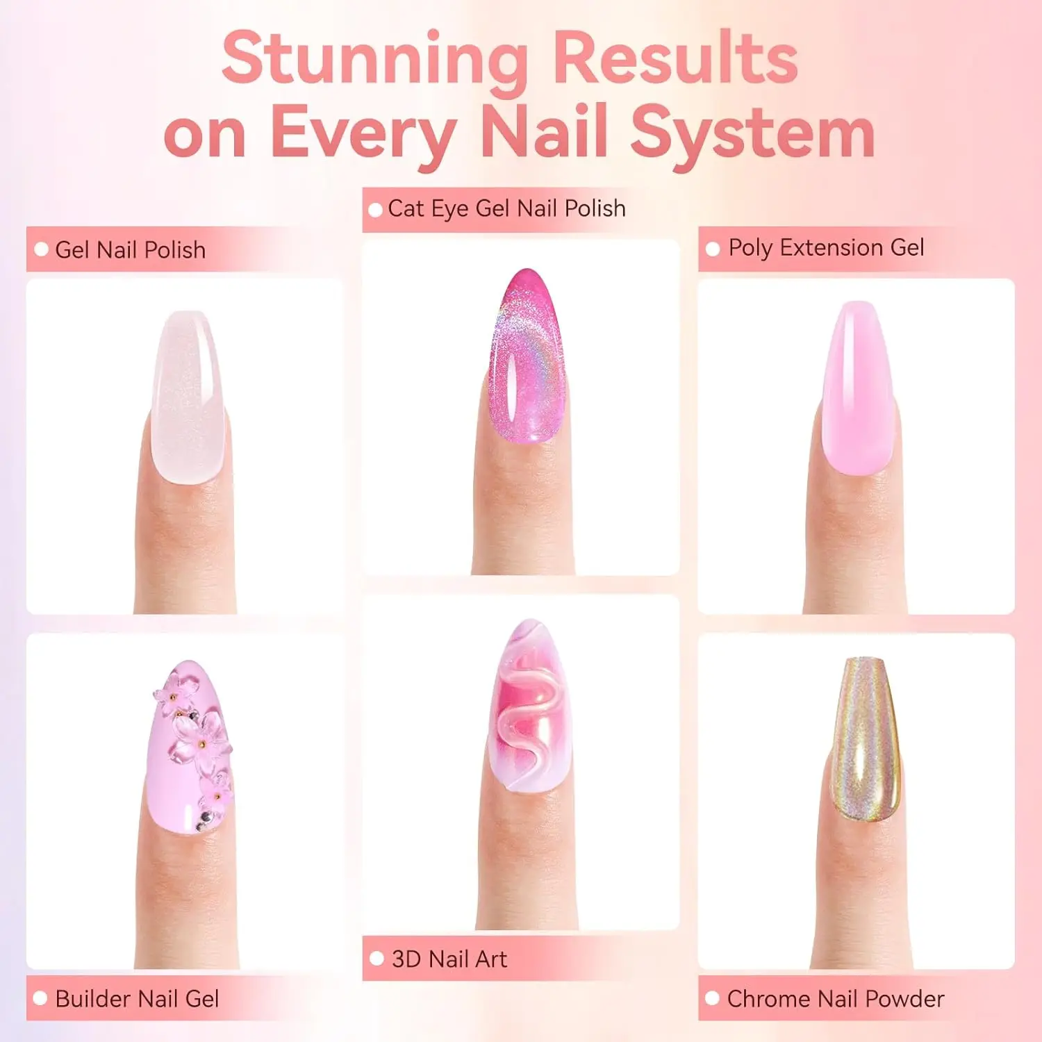 Nail Base Coat & Top Coat Set - Long-Lasting Shine & Chip-Resistant,for All Nail Polish Types Manicure Nail Art Supplies