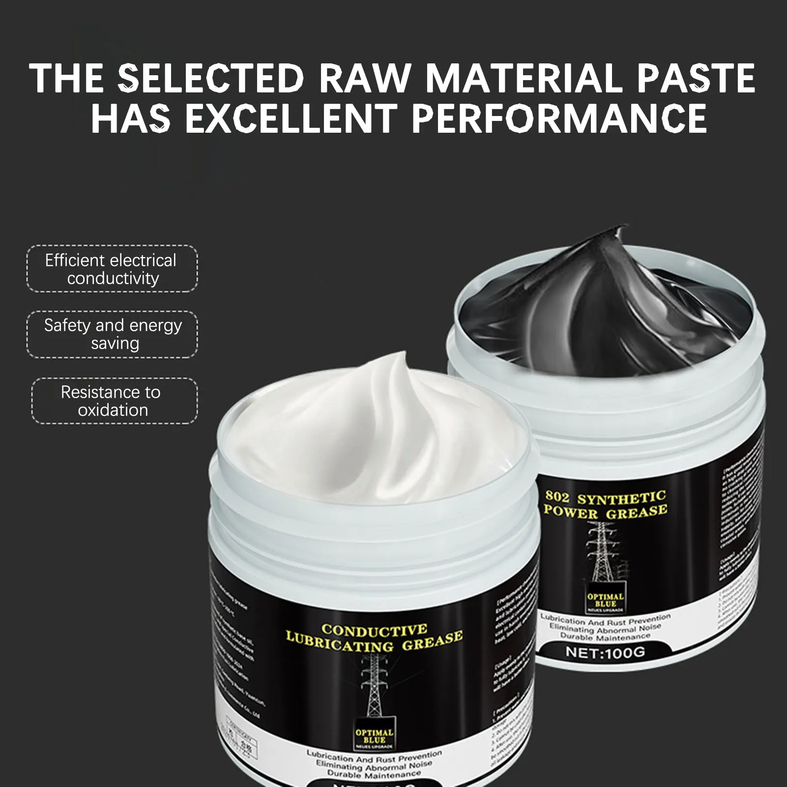 100g Conductive Lubricating Grease Copper Electrical Contacts Grease Conductive Paste Anti-Corrosion Long-Lasting Household
