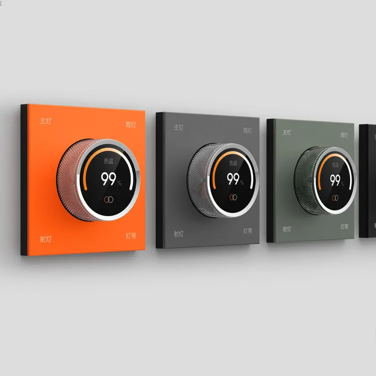

Multi Functional Rotating Fashion Intelligent Switch Aluminum Panel Tuya Zigbee and Wifi Dimming Switch