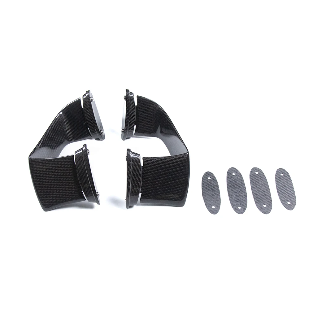 100% Full 3K Dry Carbon Fiber Motorcycle Aero Carbon Winglets for Ninja ZX-6R 2024+