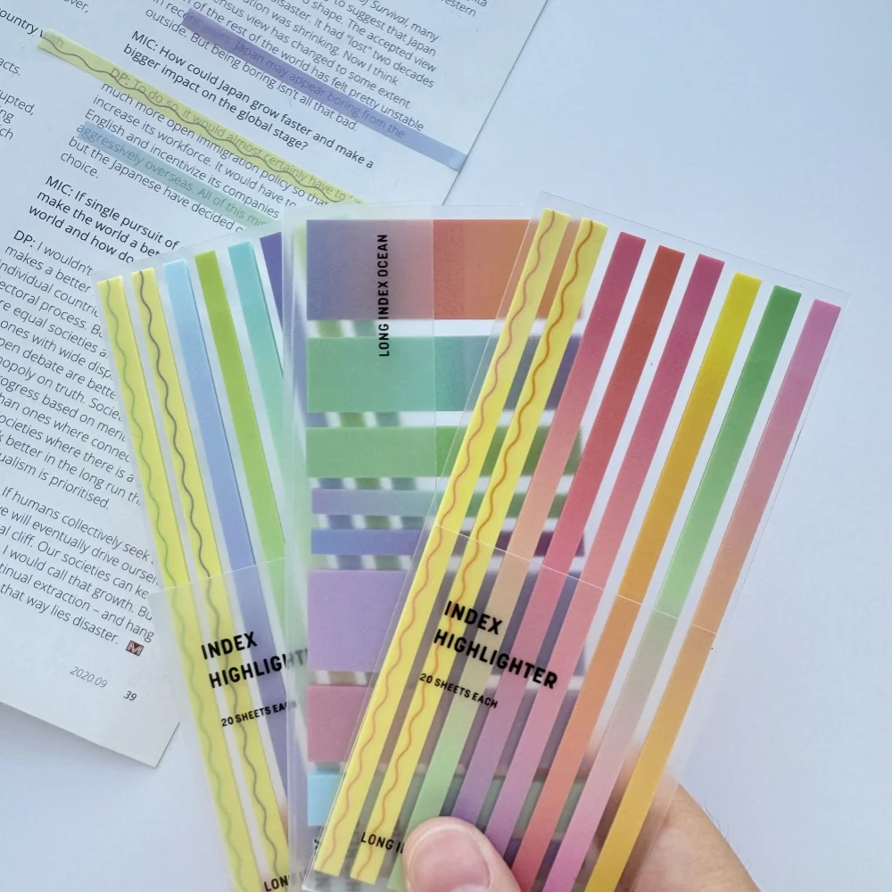 160/200 pezzi adesivi trasparenti adesivi per notebook blocchetti per appunti segnalibro trasparente leggi materiale scolastico di cancelleria per libri