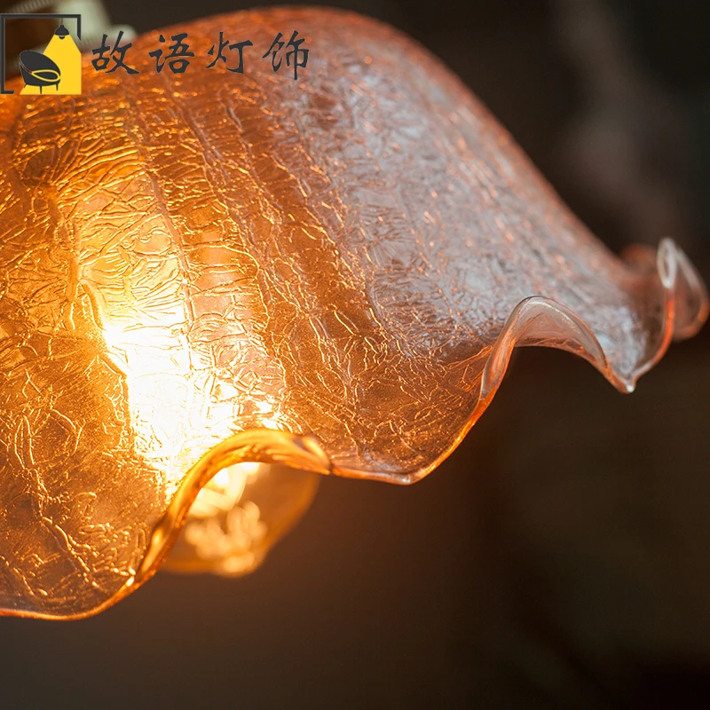 

Подвеска в виде старого Шанхая в ресторане лотоса, американская ретро ностальгическая таверна, кухня, кофейня, проживание в семье, стеклянная подвеска