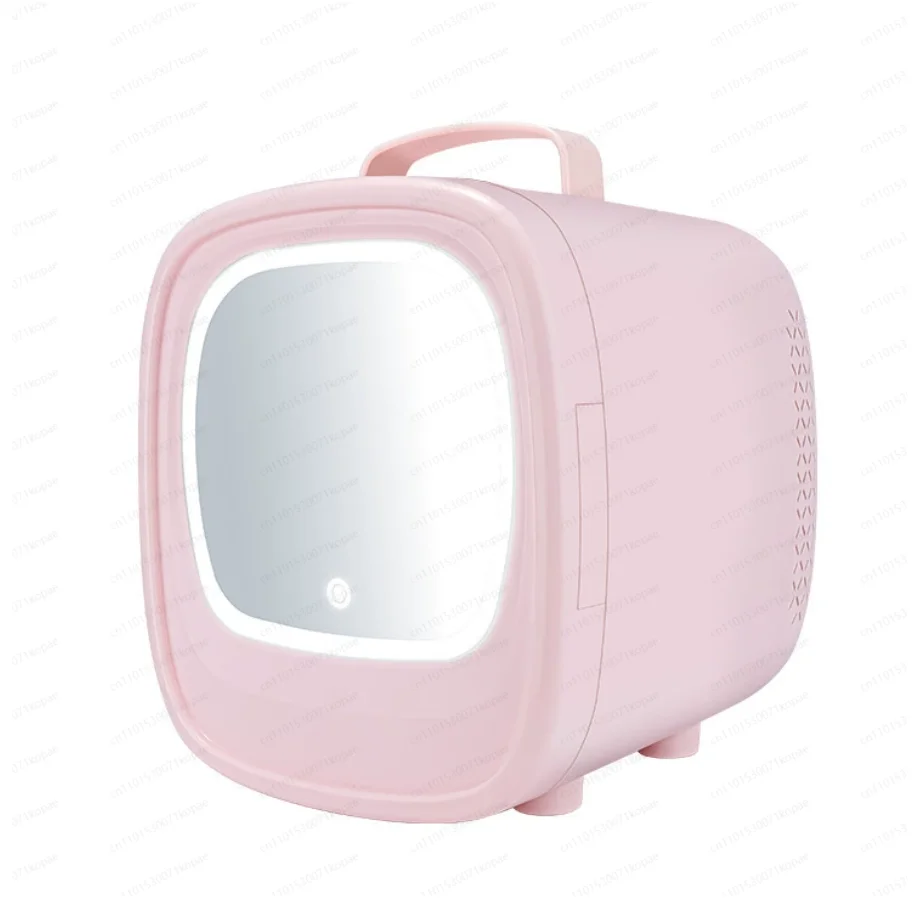 

6L Mirror Beauty Car Refrigerator LED Small Refrigerator Home Car Dual-purpose Heating and Cooling Box