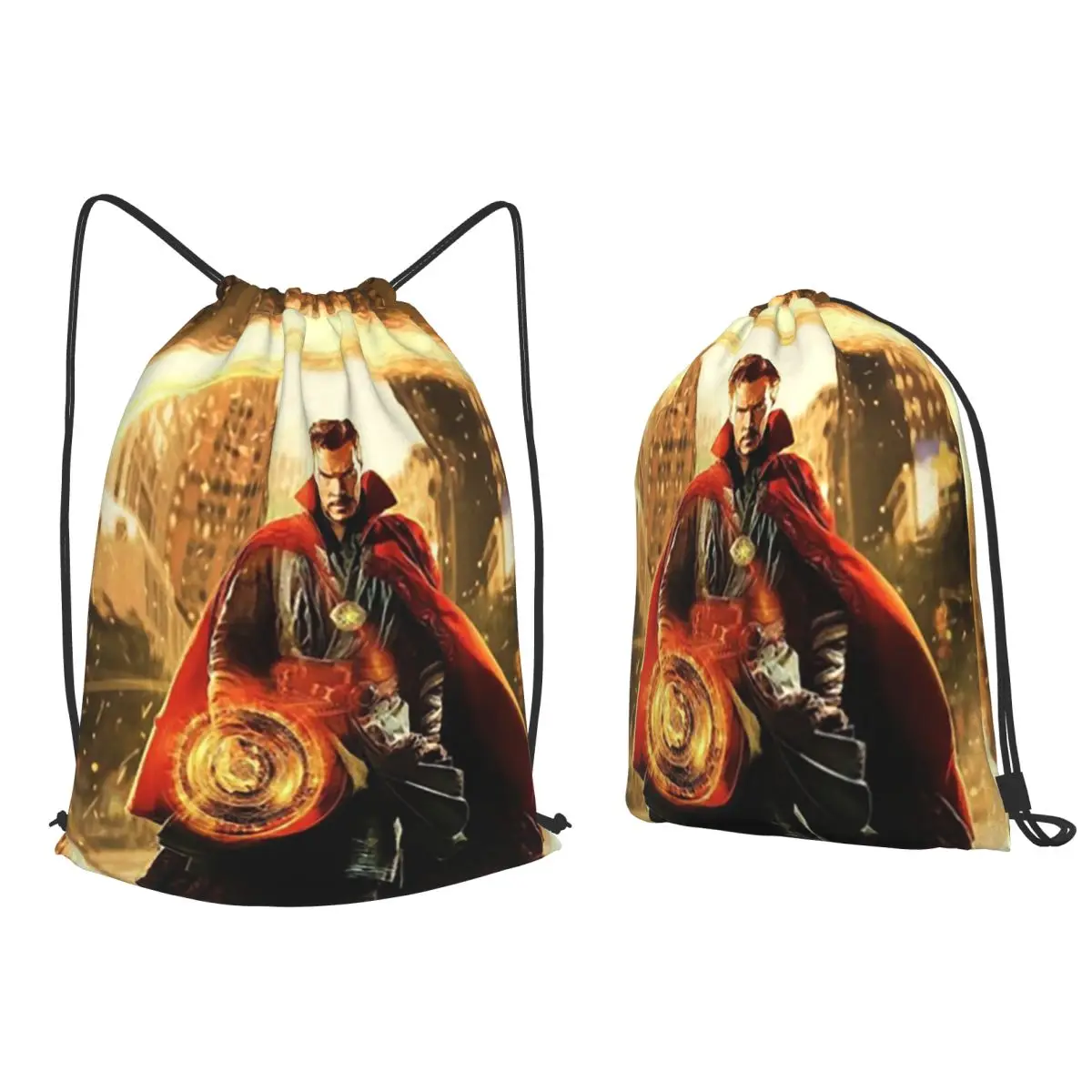 Look Atme Backpacks Casual Drawstring Bundle Pocket Storage Bag Book Bags for Man Woman School