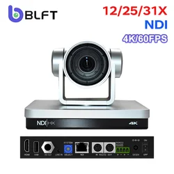 60FPS 4K NDI PTZ Camera 12X 25X 31X Optical SDI HDMI USB3.0 IP Conference Cameras for Church Live Streaming & video conferencing