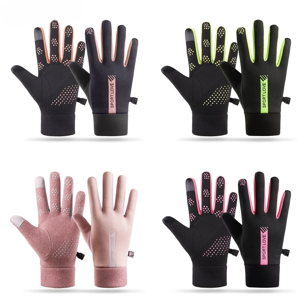 

Winter Thermal Cycling Gloves Windproof Cold Non-slip Waterproof Ski Driving Motorcycle Bicycle Outdoor Warm Women Gloves