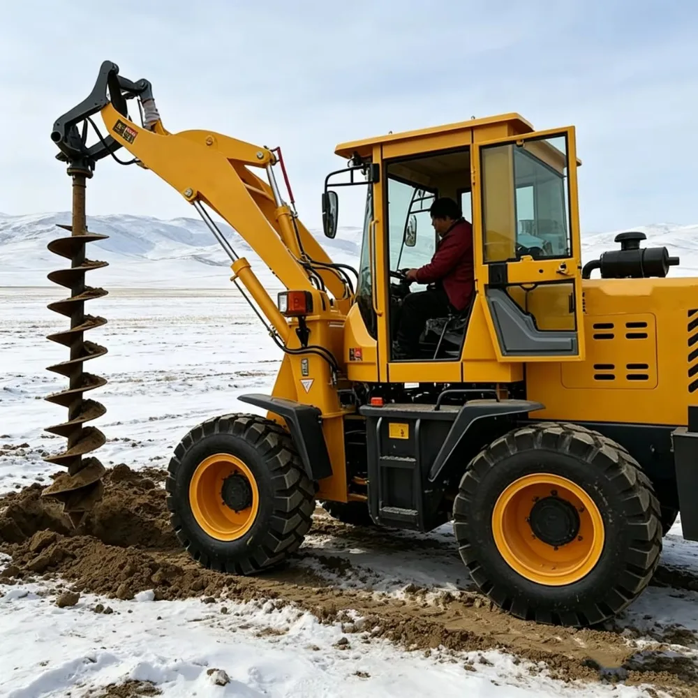Customize Multifunction Excavator Auger Attachment Hydraulic Earth Auger Extended Drill Rod Auger Drill