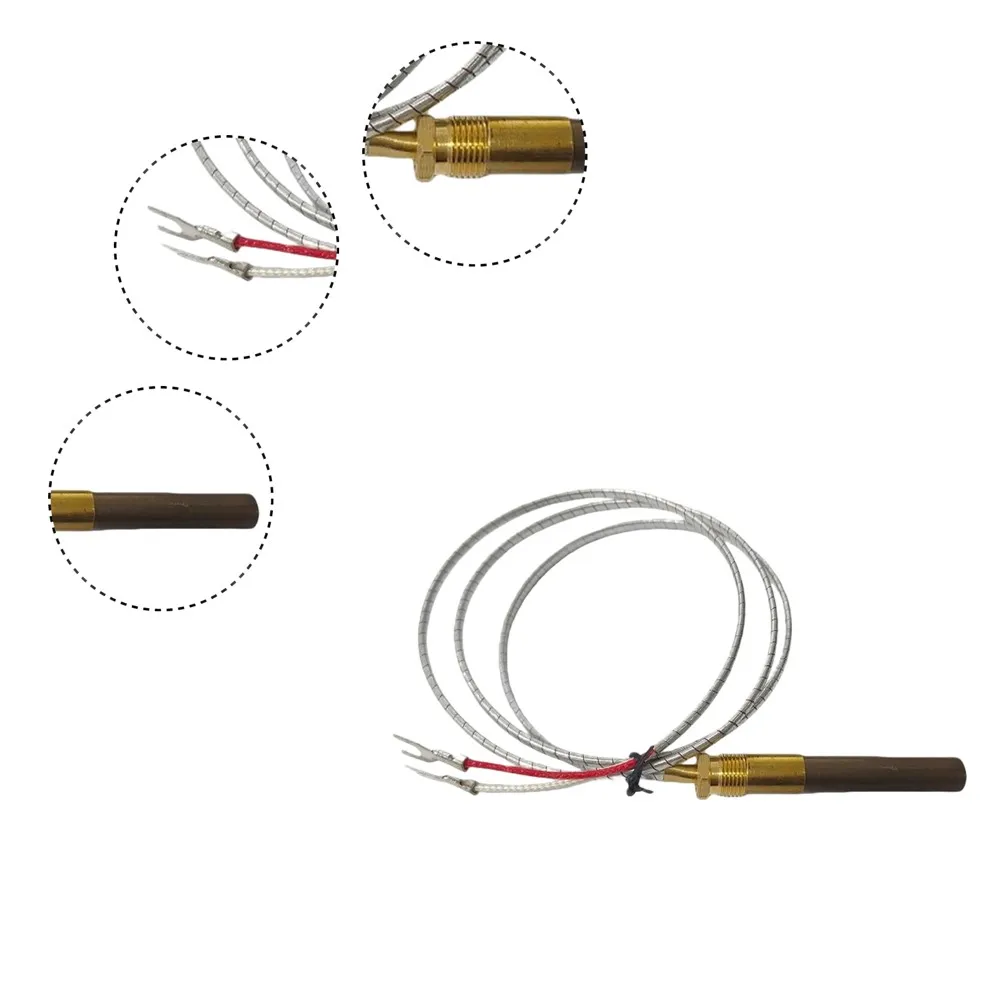 36 Inch Gas Fireplace Water Heater Thermocouple 750mv Thermopile Cluster For Gas With Fixed Thread Tapered Connection
