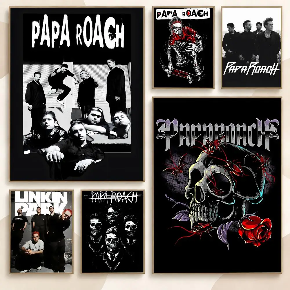 Papa Roach Singer Music Album 90s Retro Iconic Fan Poster Contemporary Wall Art Print for Bedroom & Living Room, Unframed