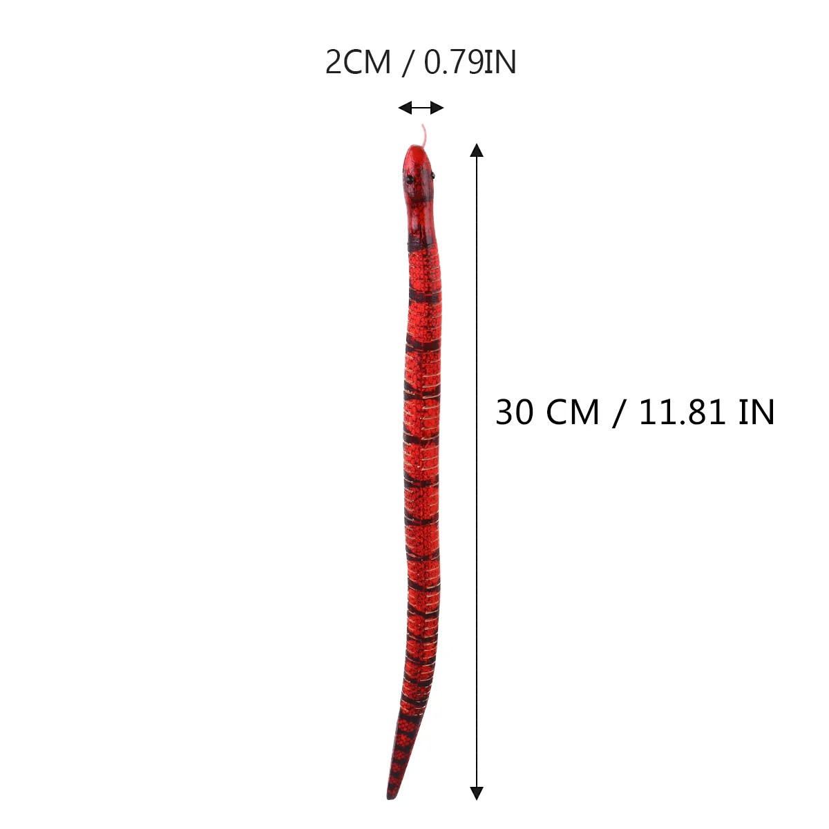 8 Pcs Toy Wooden Simulated Snake Child Kids Toys Stuffed Animal Halloween Tricky