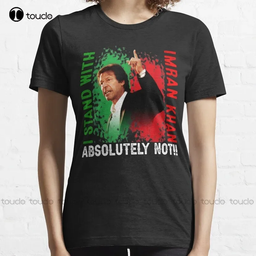 I Stand With Imran Khan - Imran Khan Pti Pakistan Support Freedom - I Stand With Imran Khan - T-Shirt Digital Printing Tee Shirt