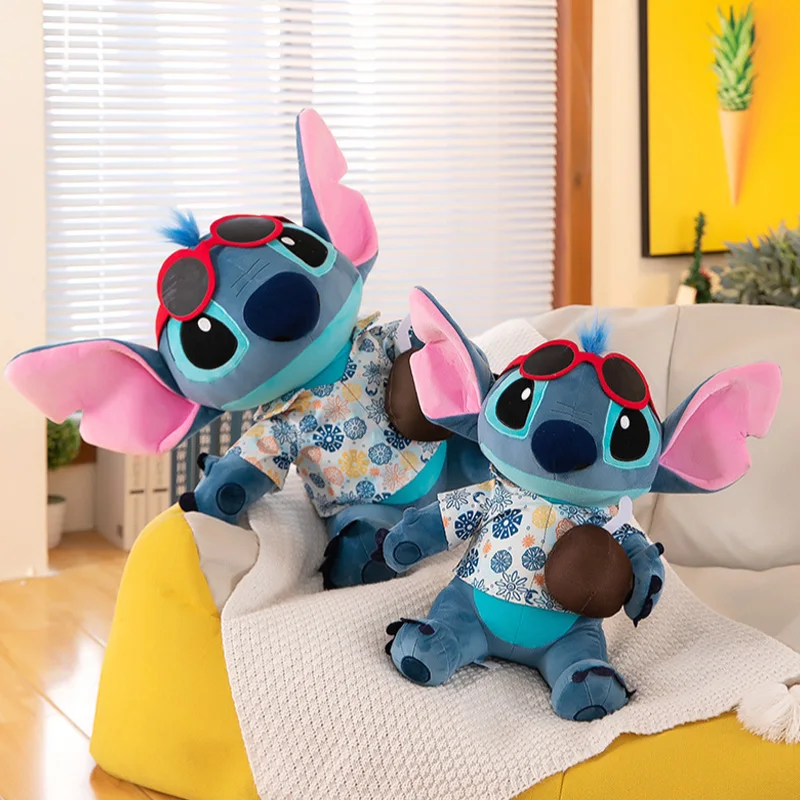 MINISO, nuevas muñecas de peluche de gran tamaño, juguetes de peluche de punto hawaiano, muñeca de punto, almohada de peluche suave para dormir, regalo de decoración de habitación