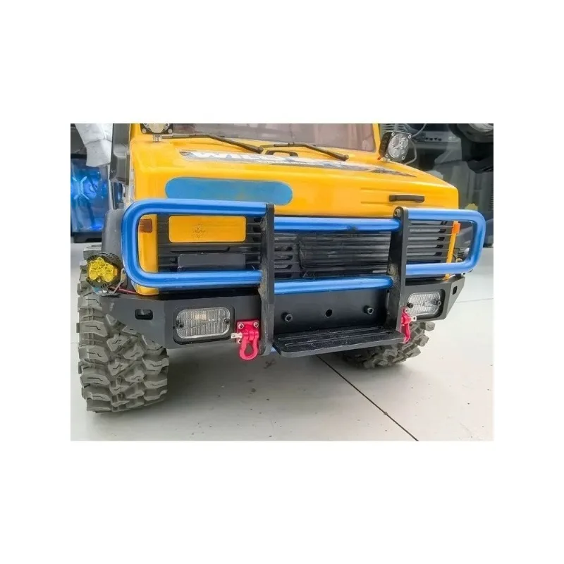 

Metal Front Bumper For CROSSRC EMOX NT 1/8 RC Rally Crawler Aluminum Alloy with LED Lights Upgrade Parts Bolt-on Installation