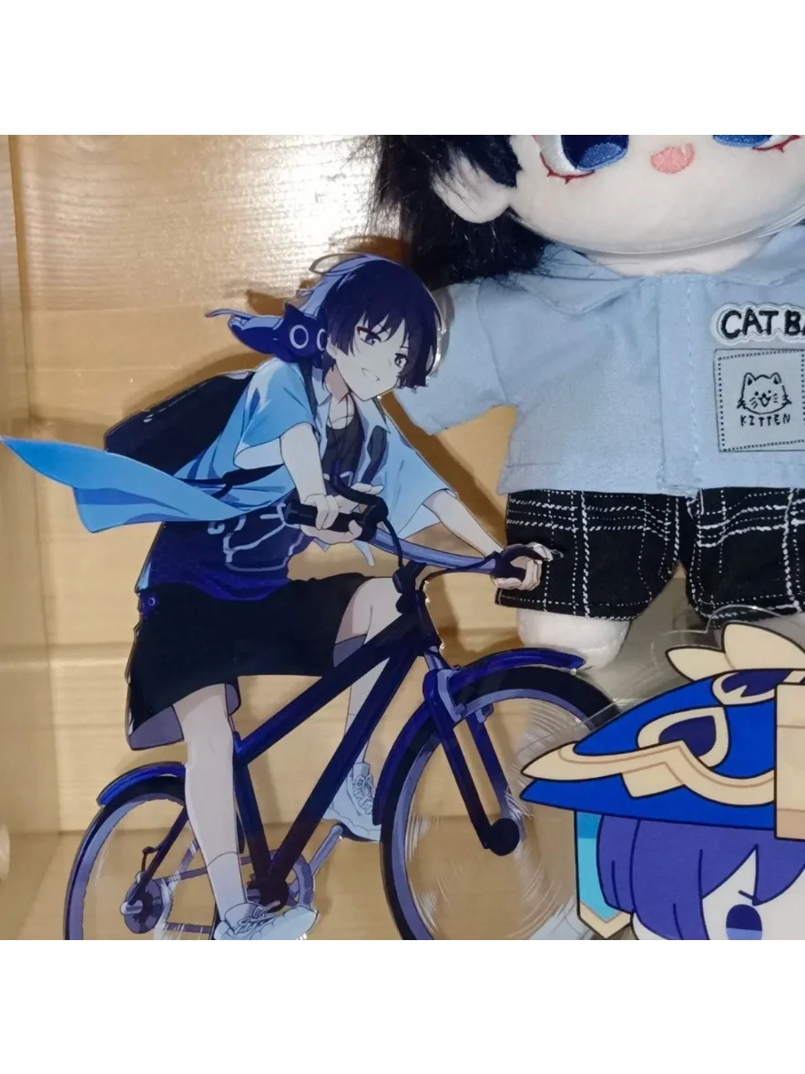 Scaramouche prezent figurki do zabawy stojak akrylowy Model Anime figurka ozdoba akcesoria modele Yuan Shen ozdoby na biurko — zdjęcie 2