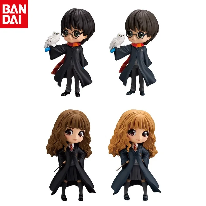 Bandai Original Genuine Qposket Harry Potter Hermione Ron Malfoy Snape Q Version Movable Figure Collection Holiday Gift