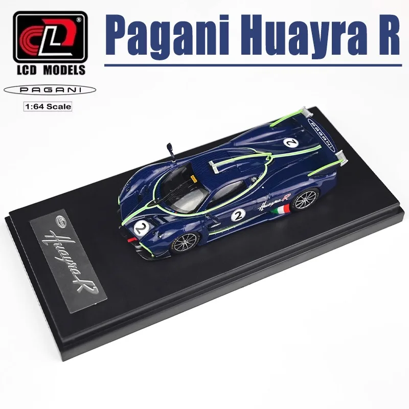 LCD 1/64 Pagani Huayra R aleación de juguete vehículo de Motor Diecast Metal modelo regalos