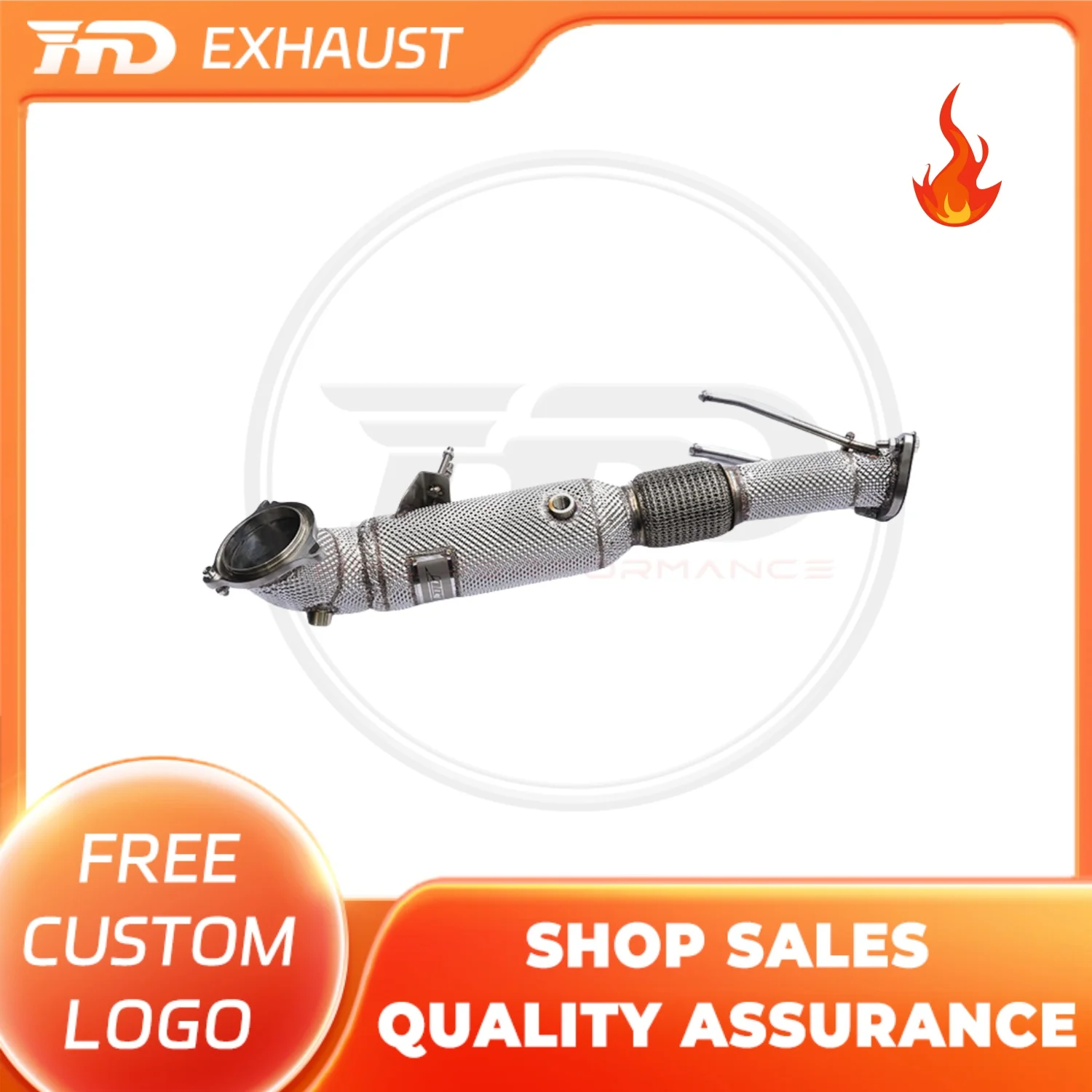 

HMD Exclusive customization SS304 High Performance Downpipe for Ford Mondeo 1.5T 2017+ Exhaust Escape Pipe
