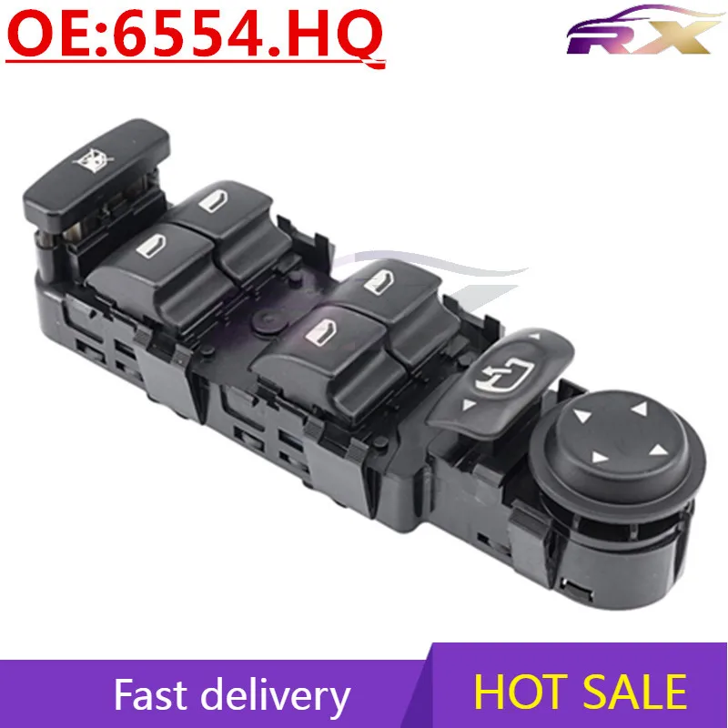 

OEM:6554.HQ Power Window Master Control Switch For Citroen