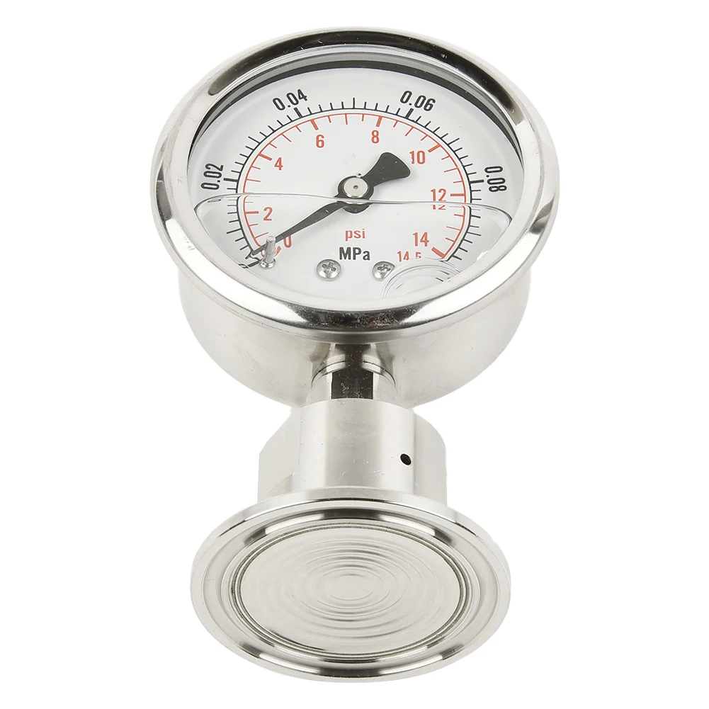 YTP60 Sanitary Diaphragm Pressure Gauge 0 0 1MPa with 50 5mm Tri Clamp Connection for Food and Beverage Industry