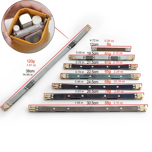 Imagen 2 del producto Marco Flexible para bolsa, Clip de resorte de sellado, marco de bloqueo Hexagonal, marco de bolsa con cierre de beso, accesorios de repuesto, 2 uds.