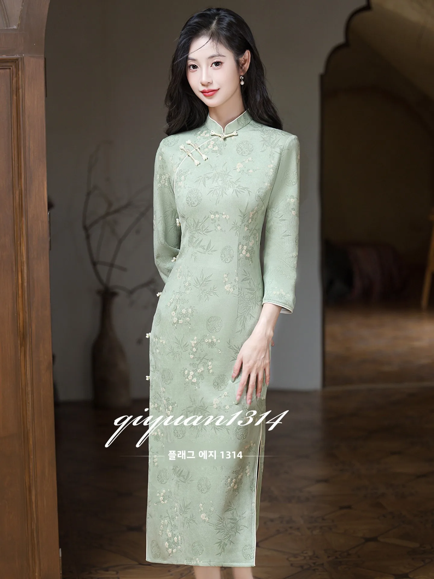 qipao-cinese-nuova-versione-per-uso-quotidiano-abito-midi-retro-da-donna-con-maniche-lunghe-e-stampa-floreale-spacco-alto