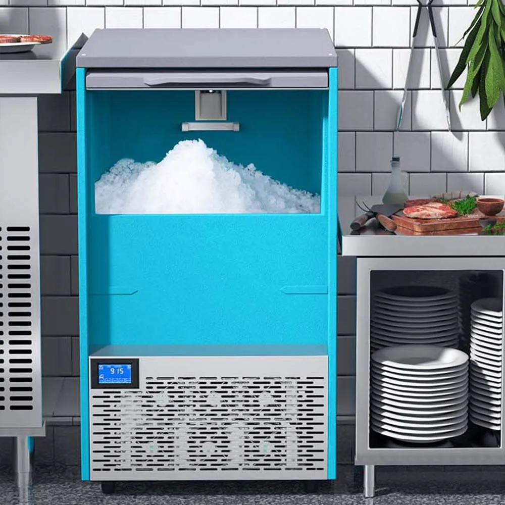 2025年式 アンダーカウンター自立型業務用製氷機 � � 小さな粒状の氷を作るメーカー � � インテリジェントタッチスクリーンパネル