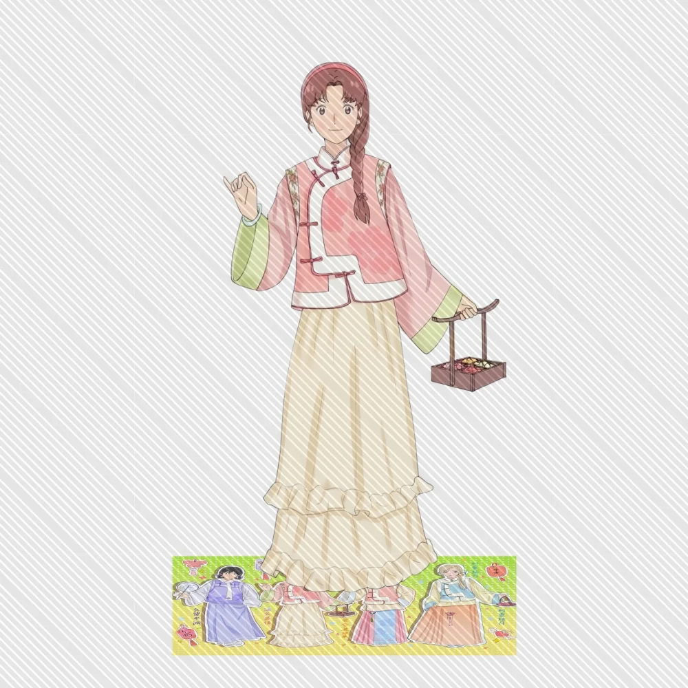 Skip and Loafer Acrylic Keychain Stand Model