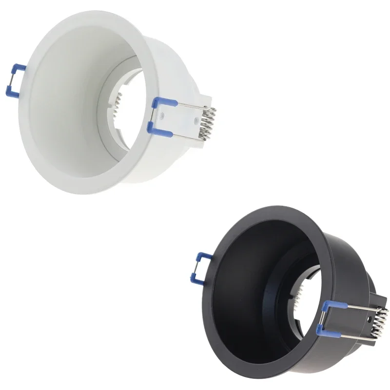 Recesso LED Spot Downlight, montagem da lâmpada do teto, quadro ajustável, luminária bulbo, dispositivo elétrico variável, GU5.3, GU10, E27