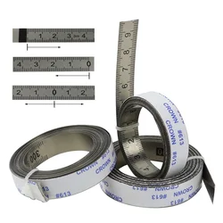 Verstek Track Meetlint Zelfklevende Metrische Rvs Schaal Heerser 1M-6M Voor T-Track router Tafelzaag Houtbewerking Tool