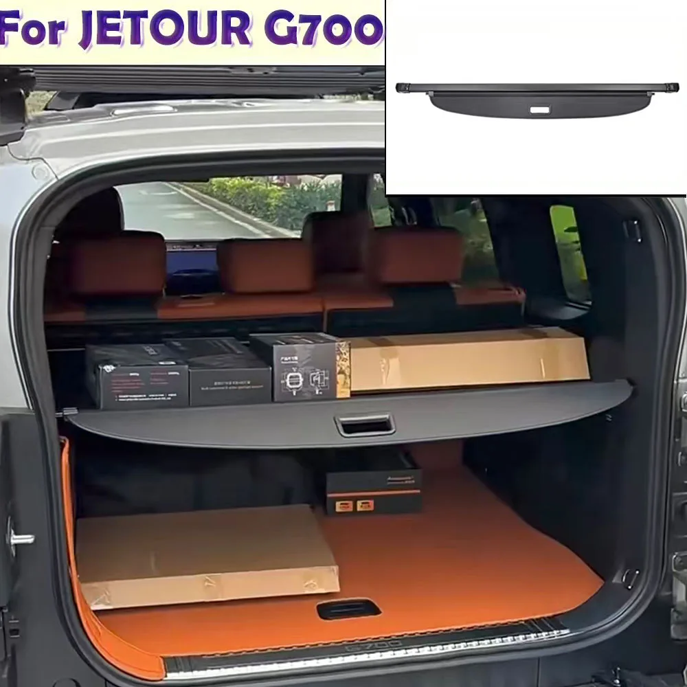 

Jetour G700 Trunk Partition Cover Curtain Interior Five Seater Exclusive Car Trunk Partition Panel - Black