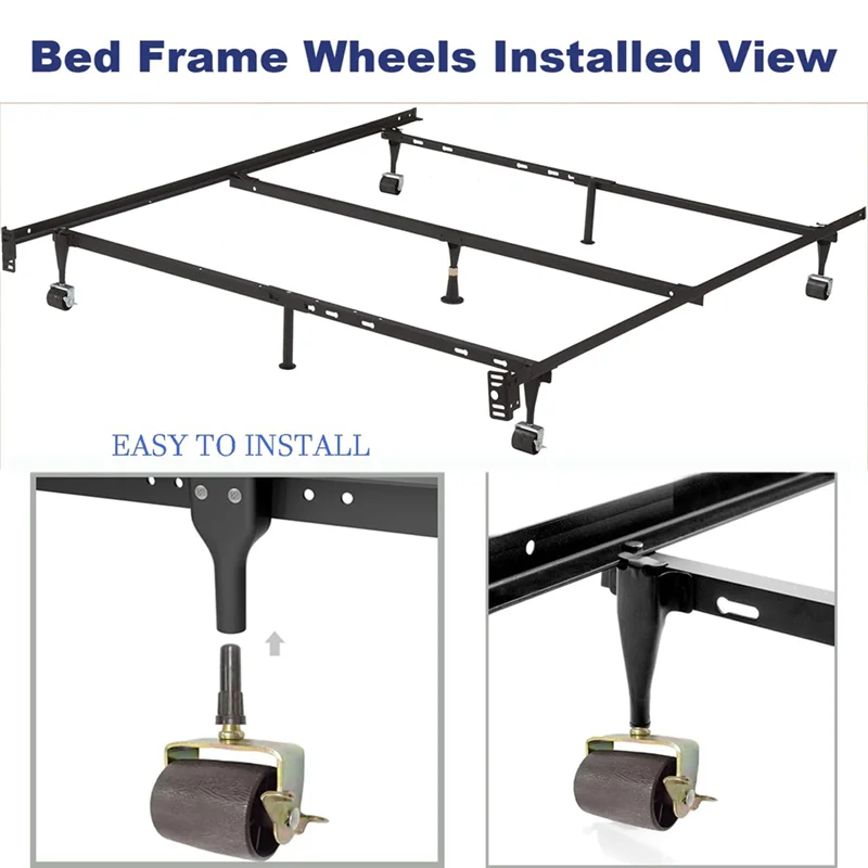 ABMH-voor bedframe wielen rollen vervangende onderdelen voor bedwielen zware capaciteit met remmen