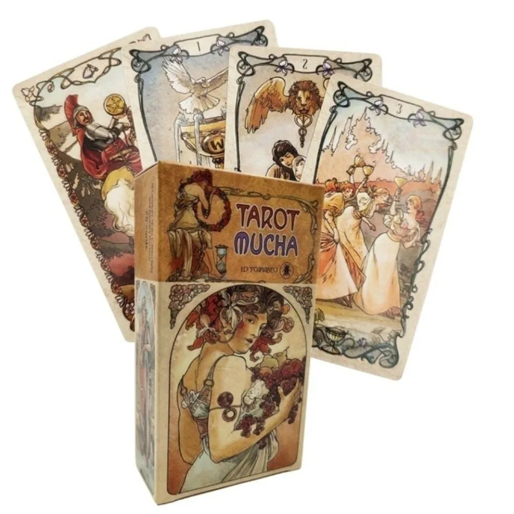 Mucha Tarot Cards English Version Board Game Card