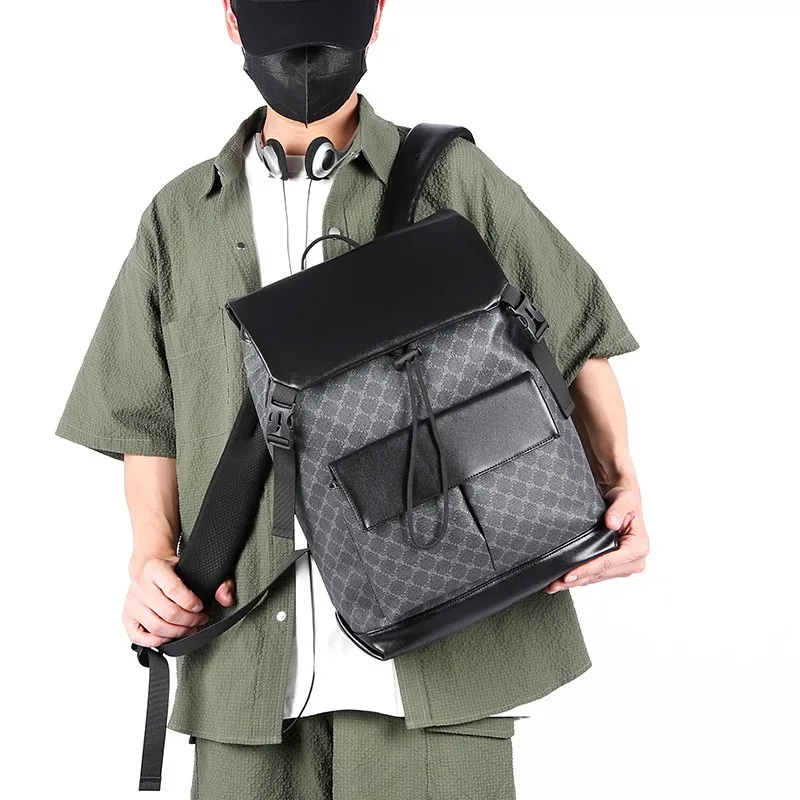 

Новый мужской рюкзак большой вместимости для деловых поездок, стильная повседневная минималистичная сумка для ноутбука