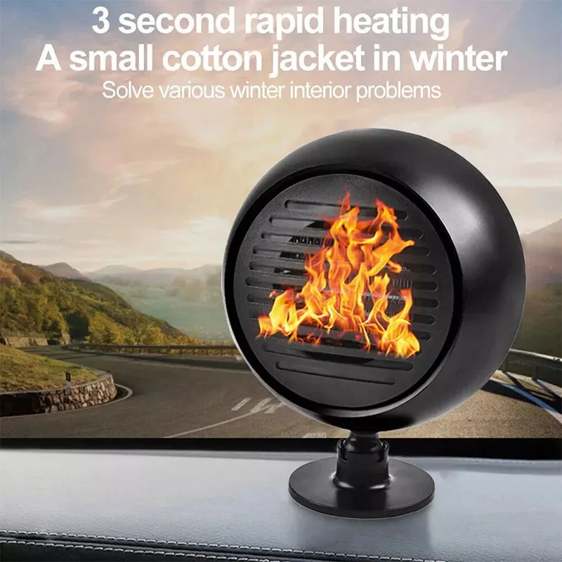 Portable Car Heater Mini Planetary Car Heater 12 High-power Defrosting and Defogging Car Quick HeatingFan Easy To Install