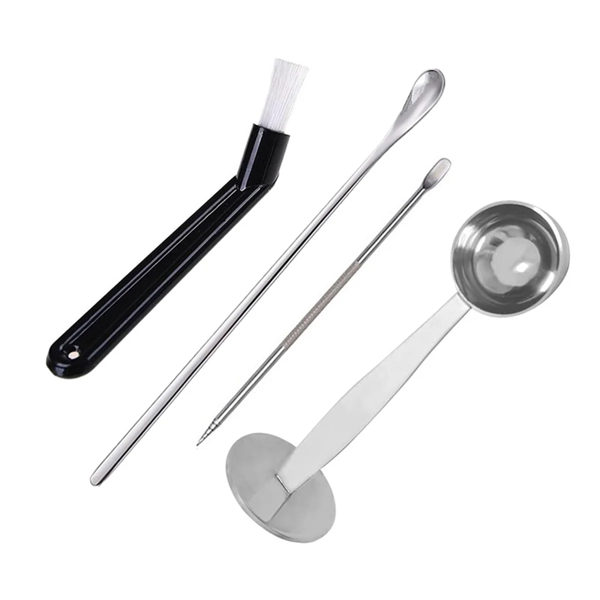 A20M ملعقة القهوة مجموعة أدوات سدادة قهوة ملعقة اثارة ملعقة القهوة الفن القلم المزدوج القهوة تدك مغرفة عدة