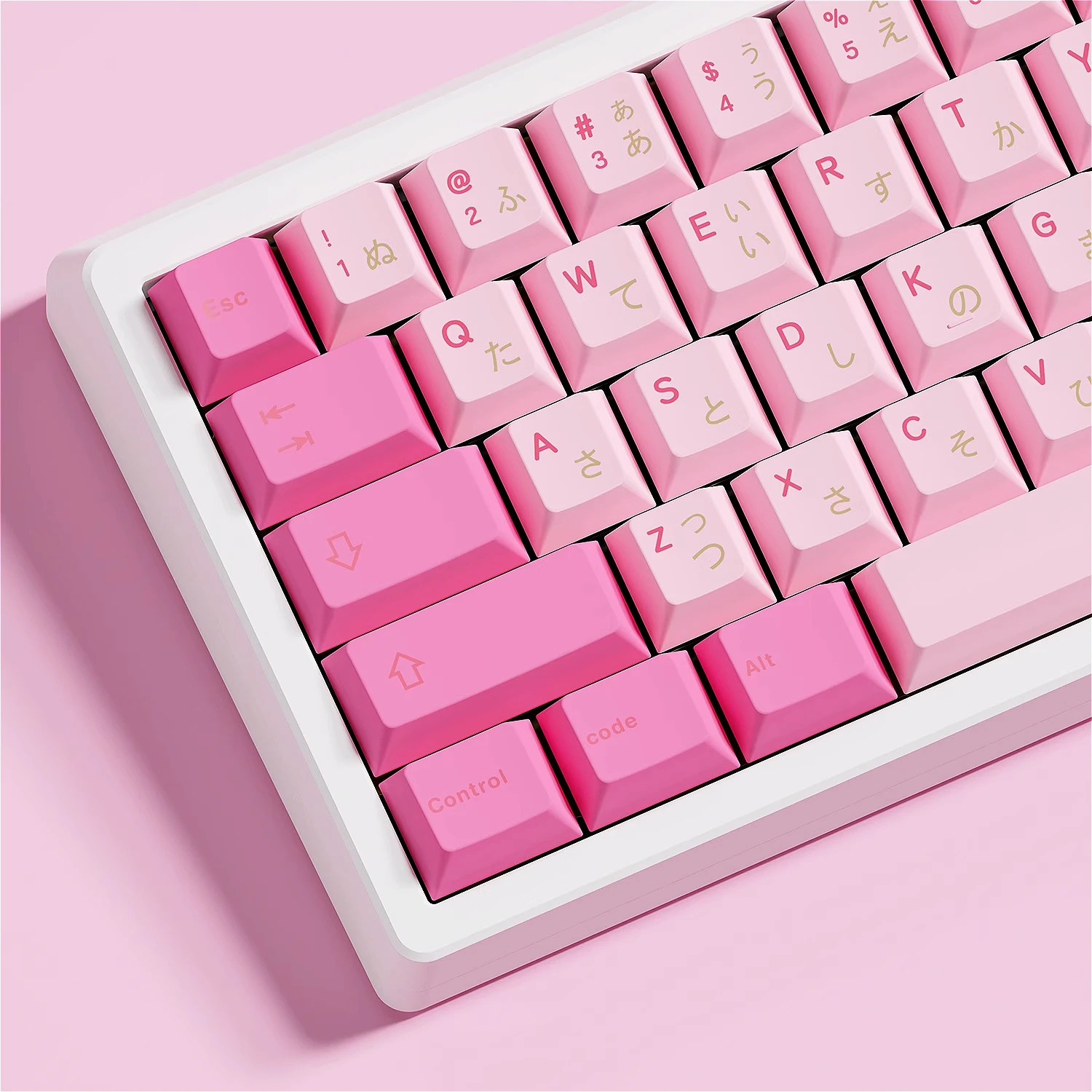 

Pink Japanese Cherry Keycaps, 140 Keys, Arnia Theme Keycaps Set for 68/75/84/87/98/Cherry MX Switch Mechanical Keyboards