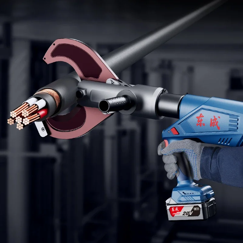 

Dongcheng rechargeable cable cutter brushless hydraulic clamp cable special scissor barrel aluminum Dongcheng breaker DCYJ120E