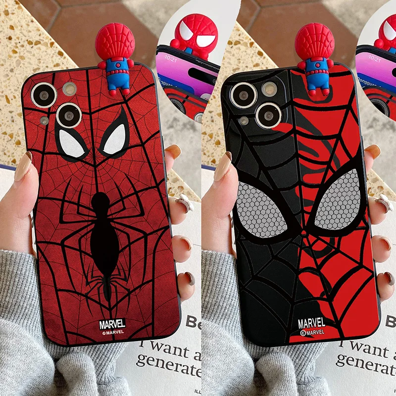 Nette Cartoon Spider Man Tpu Fall Für Samsung Galaxy A03S A02S A03 A04 A04E A02 M13 M14 A71 A10 A10S A7 A73 M10 M34 M54 M53 Abdeckung