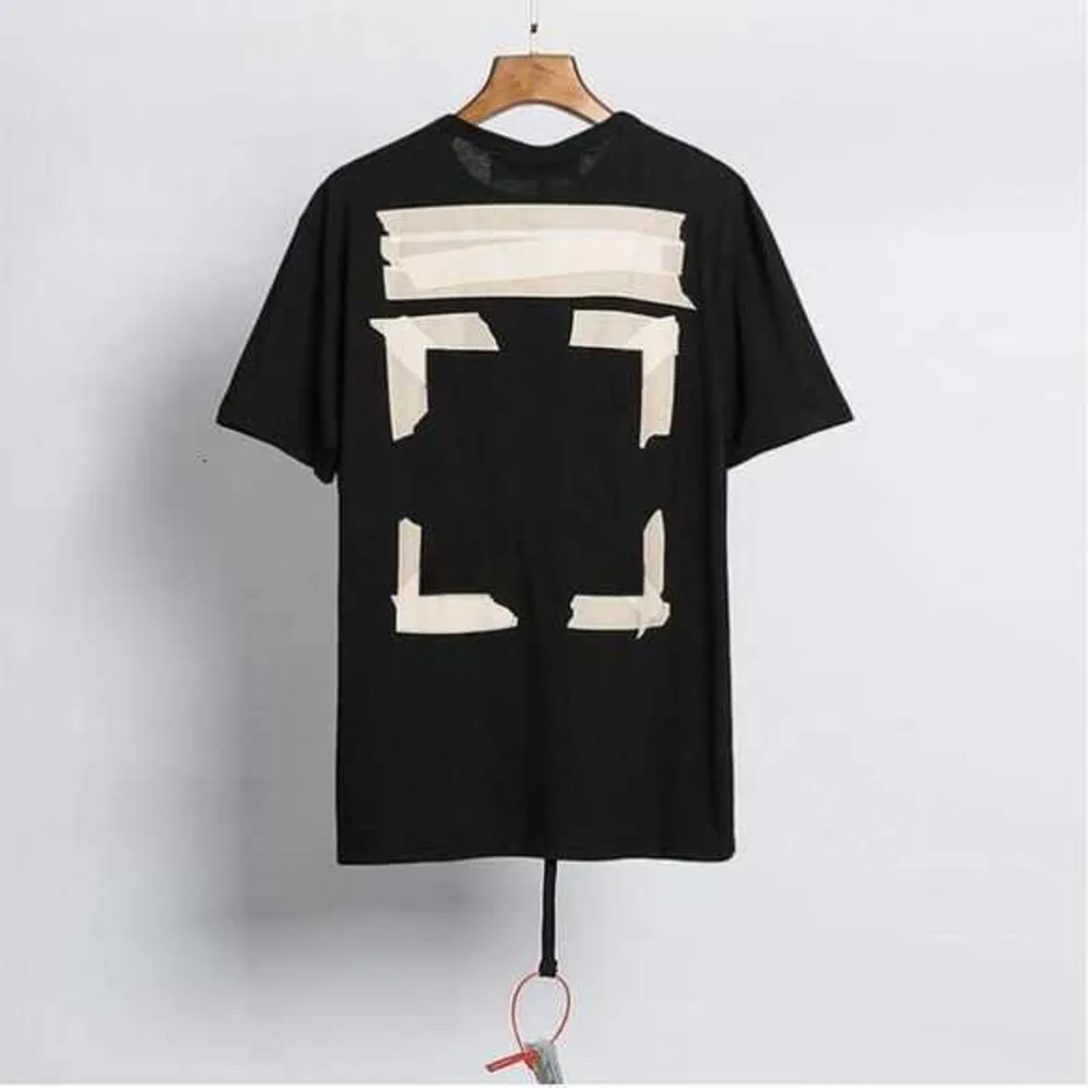 Summer Offwhite OW Mens Womens T Shirt Designers Off Clothing Loose Tees Tops Man Casual Street White Shirt Sweatshirt Short