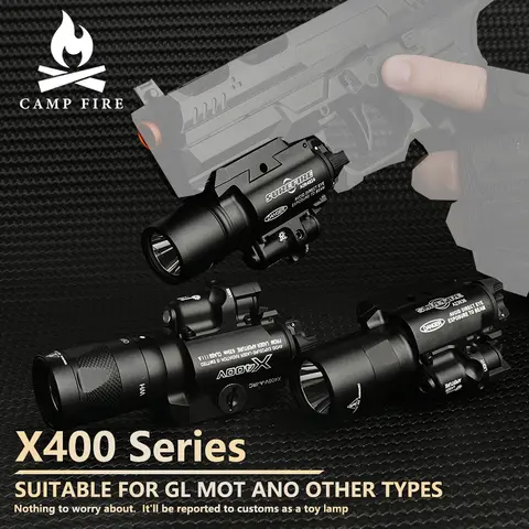 Surefir X400 X400V X400U LED Flashlight Pistol Light Fit 20mm Picatinny Rail