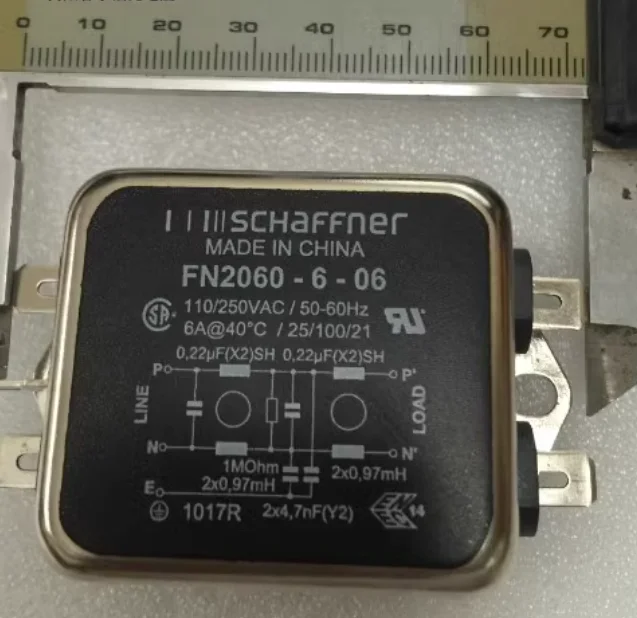 

1 шт./лот Schaffner FN2060-6-06 силовой фильтр 250 В переменного тока 6 А