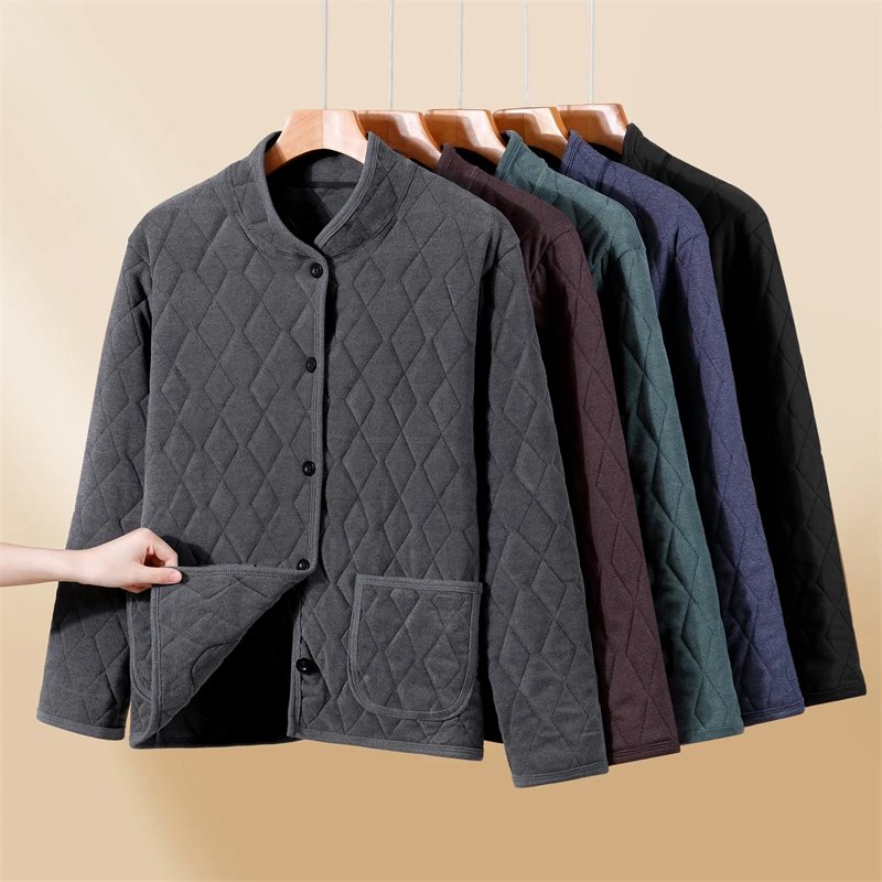 

Мужская хлопковая теплая верхняя одежда Jaet Thiened Fce на подкладке Long Sve, осенне-зимняя одежда для папы, базовая одежда со стойкой