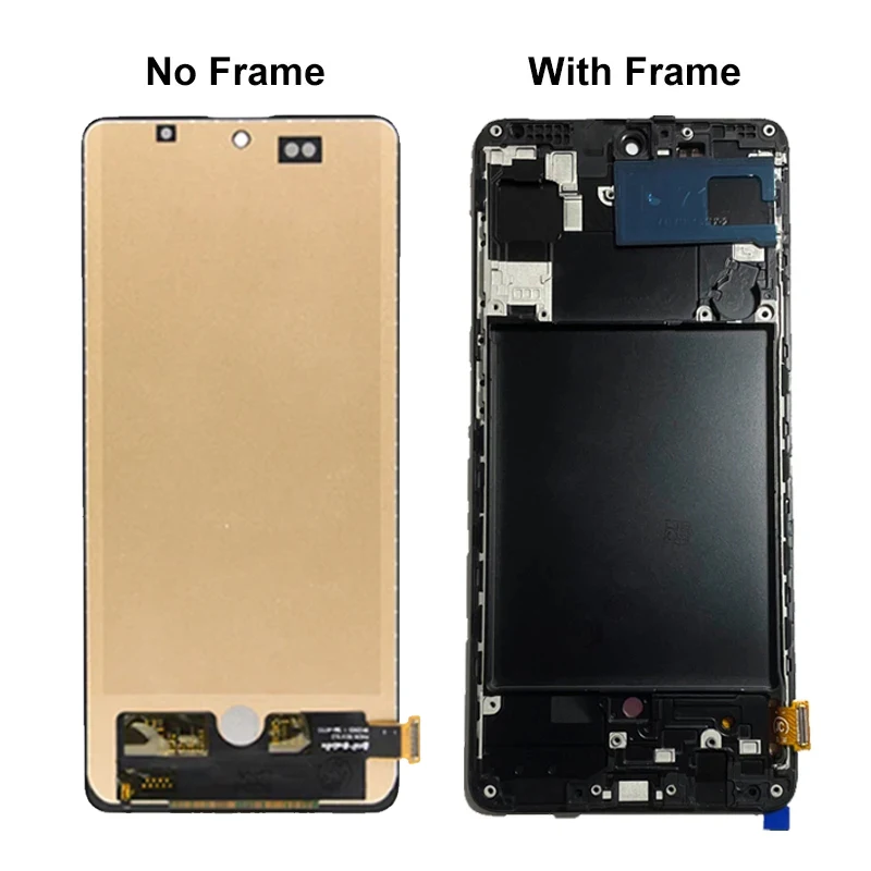 Super AMOLED For Samsung A71 Screen Replacement For Samsung A715 A715F A715FD LCD Display Touch Screen Digitizer Assembly