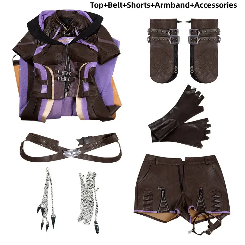 CyGame Love and Deepspace женский костюм Nightwalker Heroine для косплея аниме платье шорты униформа парик женский сексуальный карнавальный костюм