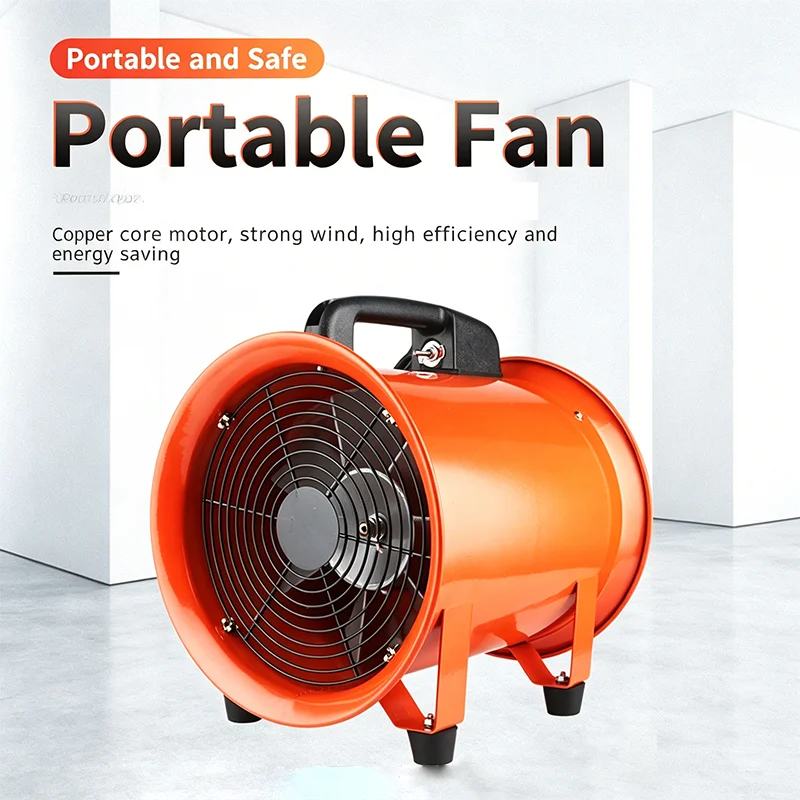 8-inch Portable Ventilation Exhaust Fan Ducted High-speed High-power Blower Tunnel Painting Industrial Ventilation Equipment view 4